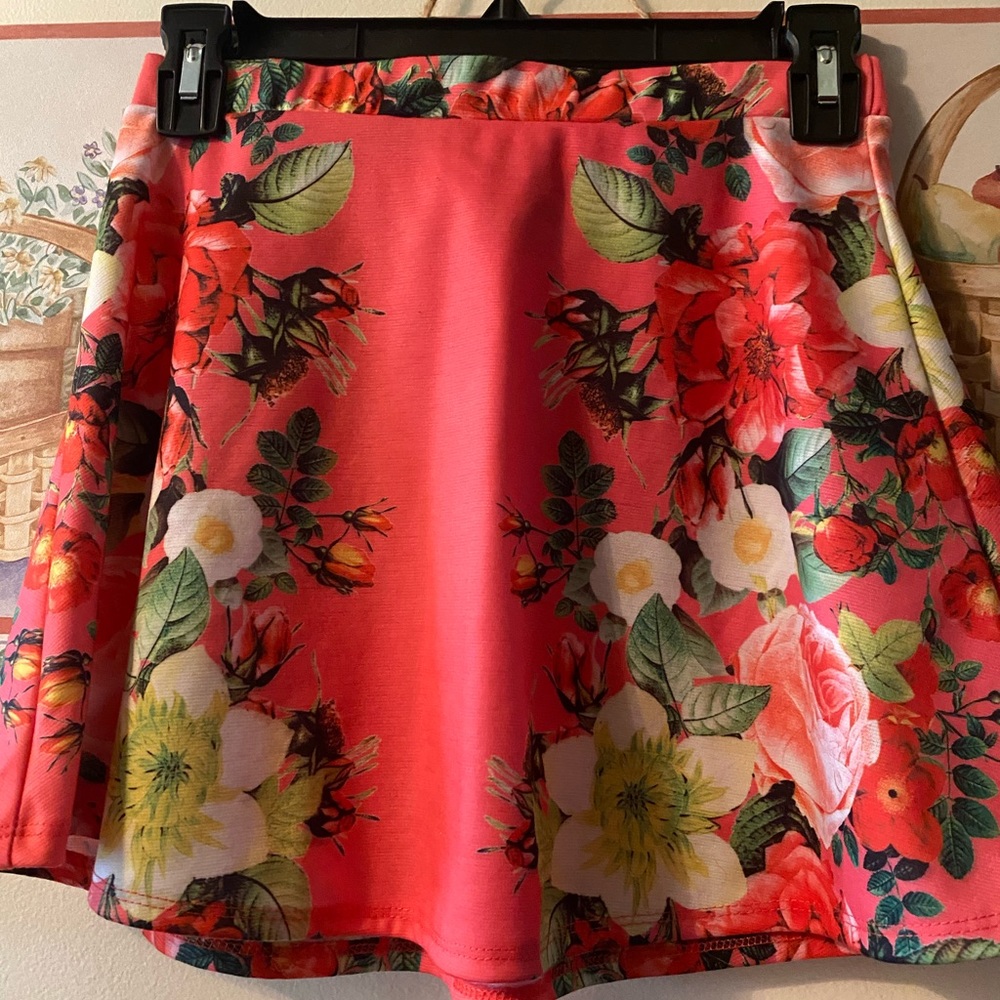 Rue21 Floral Skater Skirt.